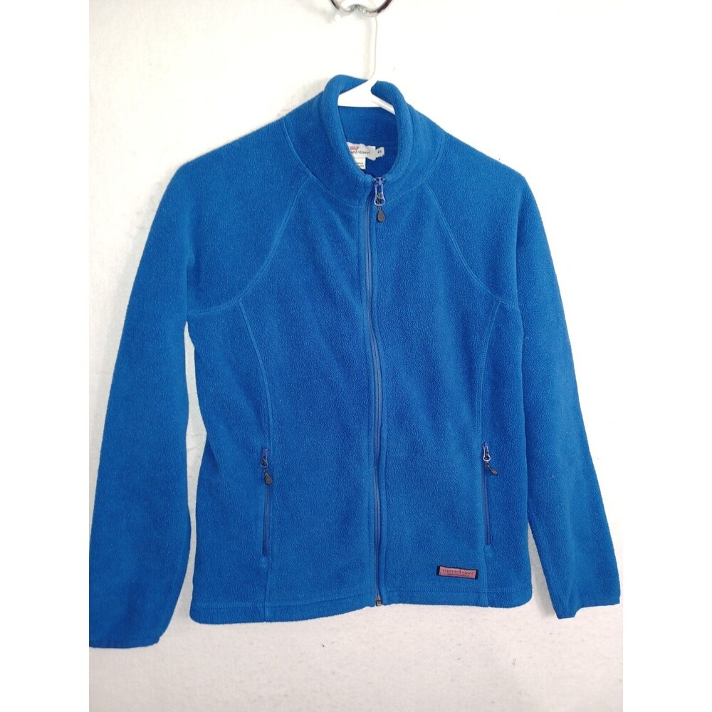 Vineyard Vines Sweater Womens XS Blue Full Zip Fleece Jacket Casual